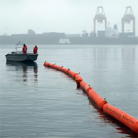 Barrières flottantes gonflables : Nouveau barrage de confinement d'hydrocarbures pour lacs et rivières, idéal pour les applications marines avec mousse de barrière flottante
