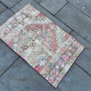 Tapis vintage 1,8x2,8 pieds, petit tapis turc, tapis oriental rouge brun - Product Image 4