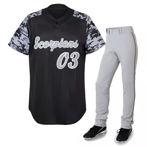 Custom Top Quality Team Sportswear <b>Baseball</b> Uniform Set Men <b>Baseball</b> Uniform Wear Jersey for Outdoor Sports Adults - Product Image 2