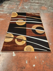 Alfombra Cuadrada Adiva, Tejida a Máquina, Jacquard Moderno, Alfombras Turcas de Pelo Sintético, Alta Calidad, Respaldo de Goma Impermeable, Resistente a las Manchas - Product Image 1