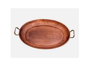 Bandeja Redonda Moderna de Metal de Cobre para Uso Doméstico, Elegante y Ecológica, Bandeja de Exhibición para Servir, Bandeja Decorativa para Bodas - Product Image 2