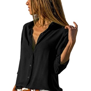 Premium Quality Sexy Lady Top Shirt Slim Solid Color All-Match <b>Women's</b> Clothing 2022 <b>Jumpsuits</b> Wholesale ODM - Product Image 3