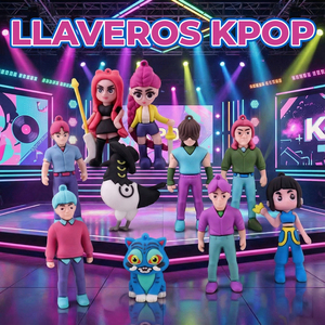 Llavero ELE-GATE K-Demon Hunter, Diseño Divertido de Dibujos Animados, Material de Goma No Tóxica, Colores Claros - Product Image 4