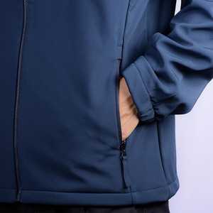 Chaqueta Softshell Ligera Informal para Hombre, Impermeable, Cortavientos, con Cuello Alto, Estampado, Relleno de Poliéster, para Exteriores - Product Image 6
