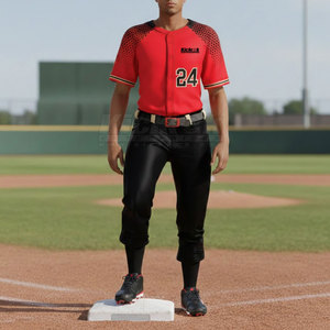Uniforme de Béisbol Premium para Hombre, Ajuste Cómodo, Tela de Poliéster Transpirable, Personalizable, Conjunto Deportivo de Alta Calidad - Product Image 2