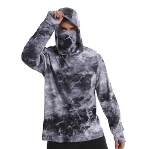 OEM ODM Sweat à capuche de pêche pour hommes, combinaisons de pêche respirantes à manches longues, protection solaire, vente en gros de vêtements de protection UV, sweat à capuche - Product Image 4