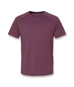 T-shirt brodé Muscle Fit en coton lourd sérigraphie unie décontracté à manches raglan Gym Sports T-shirt de luxe pour homme - Product Image 3