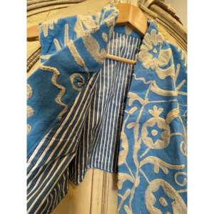 Chaleco Acolchado Monocromático Azul Francés para Mujer, Talla Grande, de Lona Vaquera, Prenda Exterior Tejida, con Capucha, Bordado, Algodón Vintage - Product Image 2