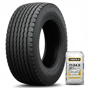 Neumáticos para semirremolque 11R24.5 Neumáticos para camiones pesados rentables fabricados para un alto rendimiento, durabilidad y comodidad - Product Image 4