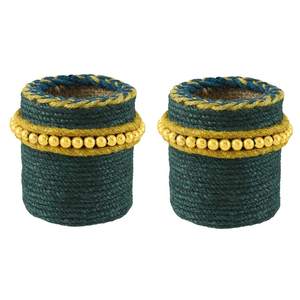 Su espacio de trabajo limpio y elegante con este soporte de pluma de yute hecho a mano - Product Image 2