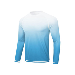 ชุดว่ายน้ำแขนยาวสำหรับออกกำลังกาย rashguard พิมพ์ลายออกแบบได้ตามต้องการ - Product Image 4