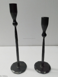 เชิงเทียนทรงเรียวขนาดเล็กคุณภาพสูงสำหรับตกแต่งบ้าน ฐานกลม สีดำ เหมาะสำหรับงานแต่งงานและงานปาร์ตี้ - Product Image 2