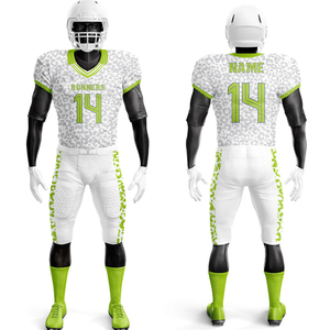 2025 conjuntos de uniformes de fútbol americano de sarga de aparejos personalizados de alta calidad transpirable de secado rápido antibacteriano de talla grande OEM ODM - Product Image 2