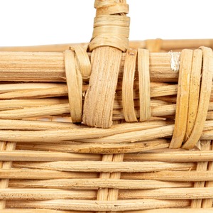 Set of 3 <b>Square</b> Rattan <b>Baskets</b> with Handles Handmade Storage <b>Basket</b> Wholesale eco-friendly Made in Vie - Product Image 5