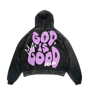 Vêtements personnalisés unisexe, vêtements de rue, sweat-shirt 100% coton, sweats à capuche surdimensionnés pour hommes, style hip hop, numérique pour l'hiver - Product Image 5