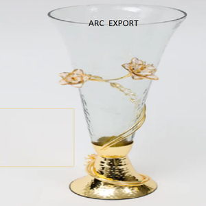 Luxury <b>Gold</b> Plated Flower <b>Vases</b> Exclusive Quality <b>Gold</b> Metal <b>Vase</b> Table Decoration Designing Antique Flower <b>Vases</b> and Pots - Product Image 2