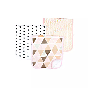 3-layer 100% Organic <b>Muslin</b> Cotton Burp <b>Cloth</b> With Custom Design logo Label and Packaging 3 Piece of Pack GOT Certified - Product Image 1