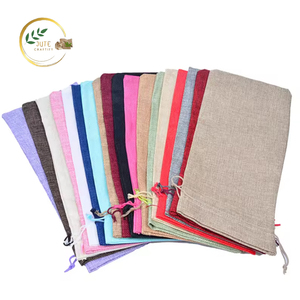 Bolsa de vino de yute personalizada más vendida con capacidad para dos botellas, precio superior del mercado, productos textiles y de cuero al por mayor - Product Image 1