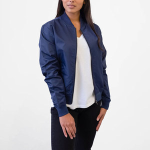 Chaqueta Bomber para Mujer, Logotipo Personalizado Bordado, Nailon, Estilo Urbano, Ligera, Transpirable, Resistente al Viento, Chaqueta Informal de Moda - Product Image 1