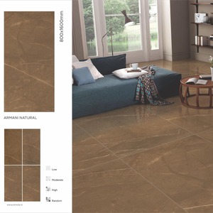 Brecia Crema 1000x3000mm Dalle de porcelaine en marbre numérique pour murs intérieurs élégants Carreaux de céramique - Product Image 3