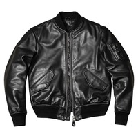 Blouson Bomber Homme Classique Marron Col Montant Hiver 2025 OEM Coupe-Vent Réversible Écologique Logo Personnalisé Vente en Gros