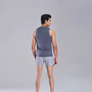 Camiseta sin mangas para hombre al por mayor, Camiseta de punto transpirable de algodón y poliéster, estampado informal para entrenamiento de gimnasio, talla XL, servicio OEM - Product Image 2