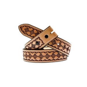 Ceintures en cuir à boucle réglable en alliage pour hommes à la mode en gros 100% ceinture en cuir véritable - Product Image 5