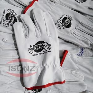 Gants de travail mécaniques résistants aux coupures de haute qualité en grain de vache ISONZ EN388 - Product Image 6