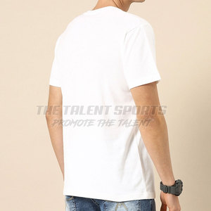 Camiseta de Color Sólido Estampada para Hombre con Diseño de Cuello Redondo, Camiseta de Media Manga para Hombre, Tela Ligera para Usar en Verano - Product Image 4