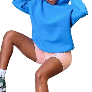 Sweat-shirt en molleton lourd 100% coton tricoté sur mesure pour l'hiver, taille plus, pull uni pour femmes, sweat-shirt à capuche - Product Image 6