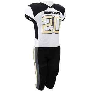 El mejor uniforme de fútbol americano transpirable impreso personalizado con logotipo personalizado y diseño cosido para la práctica - Product Image 1