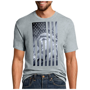 T-Shirt blanc en coton épais pour hommes, Logo personnalisé imprimé graphique t-shirts vêtements pour hommes - Product Image 4