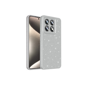 Funda de Silicona Plateada de Lujo con Protección para la Cámara para Xiaomi 14T 7 Plus 11Pro 8 Plus - Product Image 1