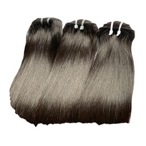 Vietnamita virgen cutícula alineada pelo venta al por mayor 100% Natural hueso recto paquetes de cabello humano - Product Image 2