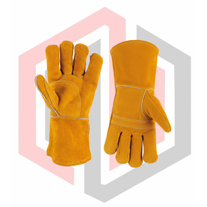 Gants de travail en cuir ignifuges, antidérapants, flexibles, respirants, résistants aux déchirures, antistatiques, sans silicone, pour les mains et les bras - Product Image 4