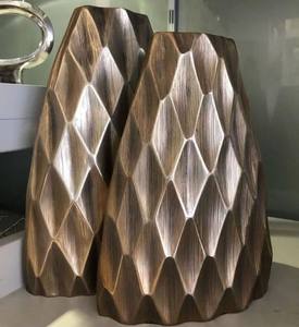 Trending Flower Vase <b>for</b> Garden <b>Home</b> & Hotel Plant Vases Decorative Gold Finishing Metal Flower Holder Round Shaped Flower Vases - Product Image 4