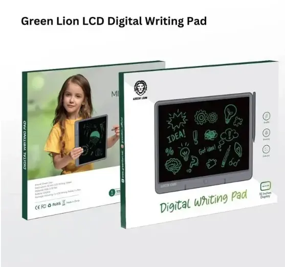 كتاب الأسد الأخضر LCD رقمي بشاشة LCD للأطفال من أجل مجموعات المدارس للأطفال دفتر ملاحظات جديد لحساب التفاضل والتكامل للأطفال