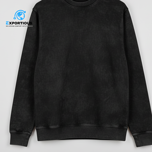 Sweat-shirt unisexe vintage à lavage acide sur mesure 100% coton Hiver pour hommes et femmes - Product Image 4