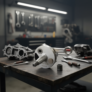 Pinasco 51cc Alloy Steel Racing Competition Motorcycle Crankshaft with 20mm Cone for Retrofit/Upgrade and High-Performance <b>Bikes</b> - Product Image 3