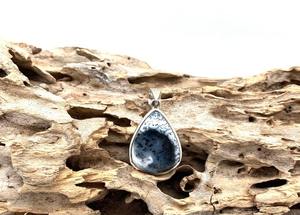 Joyería para mujer, colgante de estilo bohemio de plata, joyería de plata de ley 925, piedra preciosa de dendrita, colgante hecho a mano, regalo de amor - Product Image 3