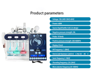 Professional 8 In1 Skin Care Microdermabrasion <b>Machine</b> AI Skin Analyzer <b>Oxygen</b> Jet Small Bubble Facial Skin Rejuvenation <b>Machine</b> - Product Image 5