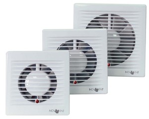 Ventilatore assiale per bagni e toilette 117mm. 180 m/h (Novovent BAA0120) - Product Image 1