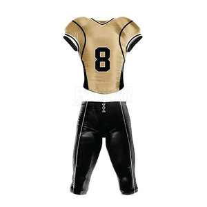 El uniforme de fútbol americano con logotipo personalizado incluye Jersey y pantalones adecuados para equipos, clubes y escuelas, pedidos al por mayor disponibles - Product Image 2