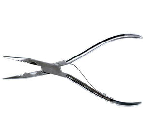 Pince d'extension de cheveux en acier inoxydable avec poignée en caoutchouc Pince à micro ouverture et fermeture de cheveux - Product Image 4