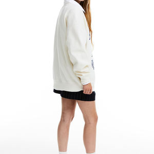 Venta al por mayor Streetwear sudaderas mujeres manga larga Crop Top ropa de gimnasio Sudadera con capucha personalizada bordado pulóver recortado Sudadera con capucha - Product Image 3