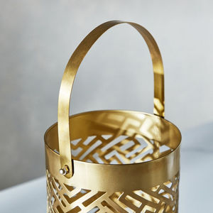 Ramadan Festive Tabletop Decorations Moroccan Gold Metal Votive <b>Candle</b> <b>Holder</b> for Home & <b>Garden</b> - Product Image 3