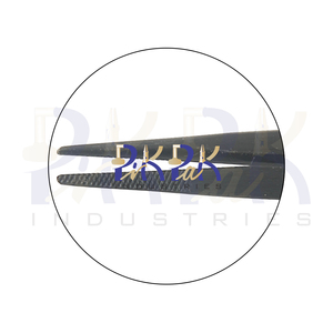 Pinzas de Diamante Negro Punta media Longitud total 160mm Hecho de acero inoxidable Fabricación de joyas Pinzas para manualidades DIY - Product Image 6