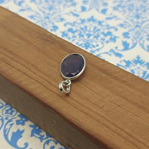 Colgante de piedra de amatista facetada Natural atractivo de Plata de Ley 925, último diseño de moda de la joyería de India, venta al por mayor de plata - Product Image 3