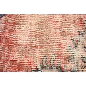 Alfombra de lana Vintage de 2,5x1,5 pies, color rojo y Beige, hecha a mano, área grande turca, área abstracta, piel Rectangular, diseño de retazos para pasillo, látex - Product Image 5