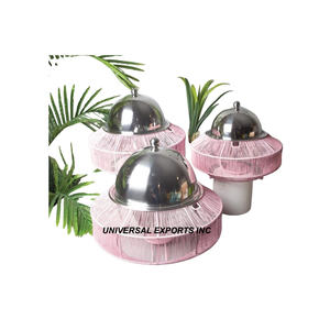 Ensemble de trois casseroles en nacre Nouvelle arrivée Casserole design faite à la main Classique Élégant Élégant Nouveau chauffe-plats en métal - Product Image 3